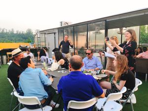 Happycow meet up when Eric Brent visited Seoul, Korea  at Southside Parlor in Seoul