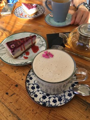Spicy Latte  at Meraki Market Cafe in Paphos