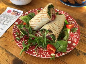 Festive wrap at Meraki Market Cafe in Paphos