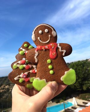Vegan Christmas Gingerbread man at Meraki Market Cafe in Paphos