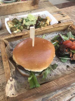 Big boy burger at Meraki Market Cafe in Paphos