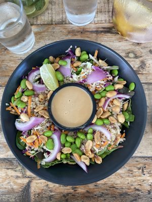 Quinoa and peanut salad at Meraki Market Cafe in Paphos