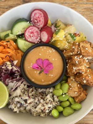 Satay Buddha   at Meraki Market Cafe in Paphos