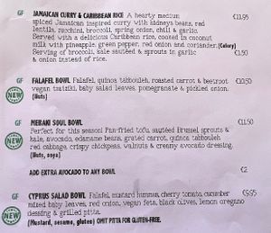 menu part 2  at Meraki Market Cafe in Paphos