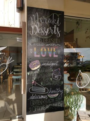 Desserts ad at Meraki Market Cafe in Paphos