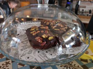Brownie wit Nuts at Meraki Market Cafe in Paphos