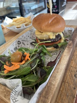 Bad big burger   at Meraki Market Cafe in Paphos