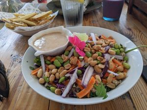 Quinoa peanut salad at Meraki Market Cafe in Paphos