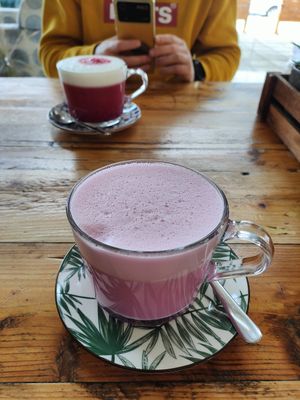 So big latte at Meraki Market Cafe in Paphos