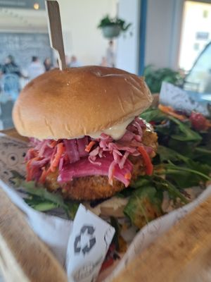 Chikn Honey Burger at Meraki Market Cafe in Paphos