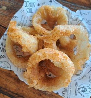 Crispy Onion Rings at Meraki Market Cafe in Paphos