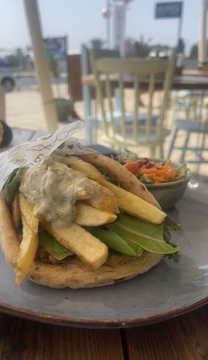Jackfruit gyros  at Meraki Market Cafe in Paphos
