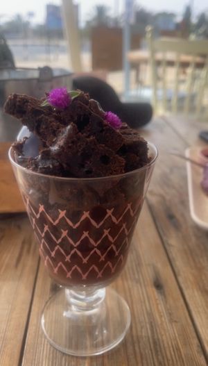 Brownies sundae  at Meraki Market Cafe in Paphos