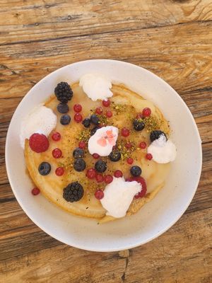 Pancakes at Meraki Market Cafe in Paphos