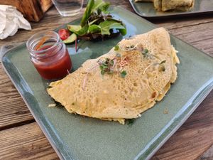 Omelette at Meraki Market Cafe in Paphos