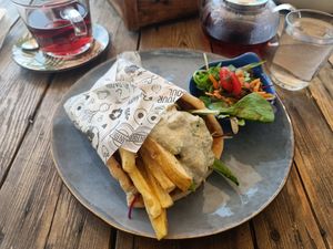 Burrito (lunch) at Meraki Market Cafe in Paphos