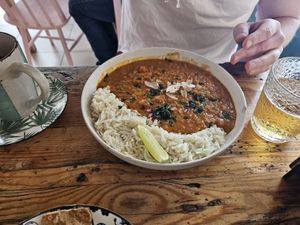 Lentil curry at Meraki Market Cafe in Paphos