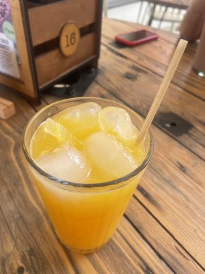 Fresh orange juice   at Meraki Market Cafe in Paphos