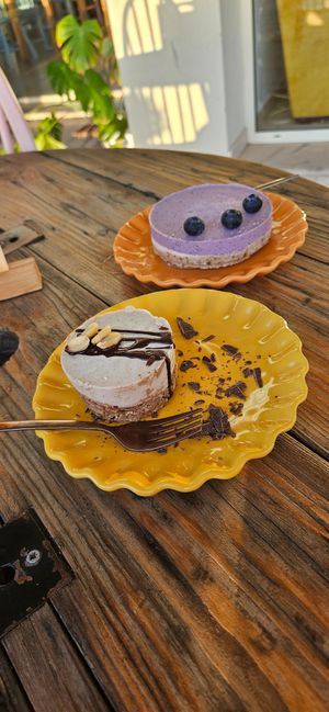 Cheesecakes at Meraki Market Cafe in Paphos