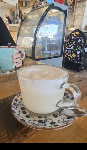 Hot white chocolate at Meraki Market Cafe in Paphos