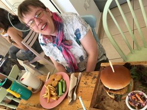 Burger was great  at Meraki Market Cafe in Paphos