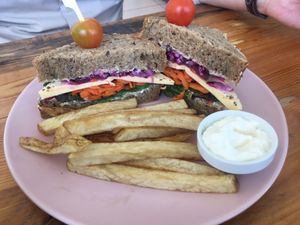 Farmhouse sandwich at Meraki Market Cafe in Paphos