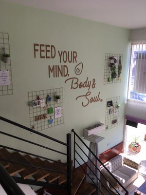 Interiors at Meraki Market Cafe in Paphos