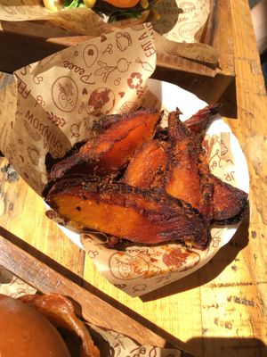Cajun sweet potato wedges  at Meraki Market Cafe in Paphos