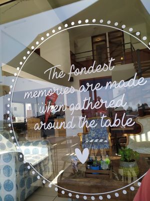 View into the restaurant at Meraki Market Cafe in Paphos