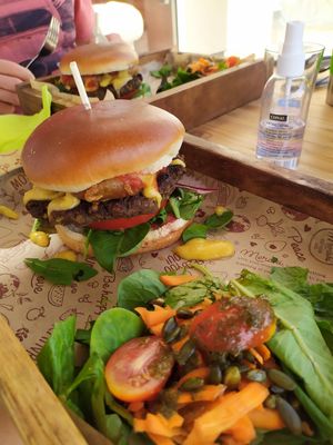 Bad boy burger at Meraki Market Cafe in Paphos