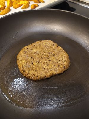 Take away bad boy burger at Meraki Market Cafe in Paphos