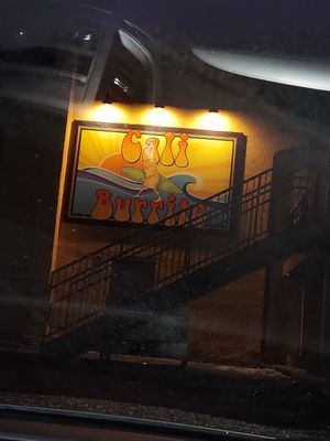 Back side of restaurant at Cali Burrito in Allentown