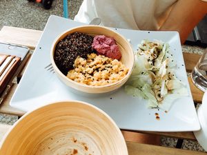 Vegan lentil and dahl dish!  at La Pile d'Assiettes in Saint-jean-de-luz