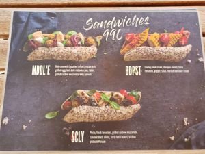 Sandwiches at Gelarto Bistro in Budapest