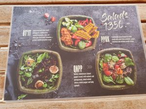 Salads at Gelarto Bistro in Budapest