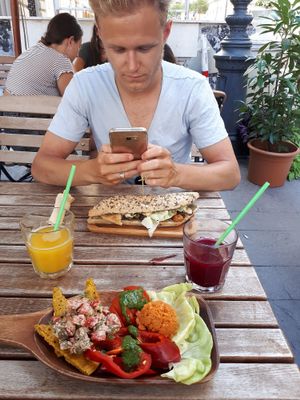 Yummm at Gelarto Bistro in Budapest