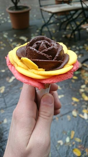 Beautiful ice cream at Gelarto Bistro in Budapest