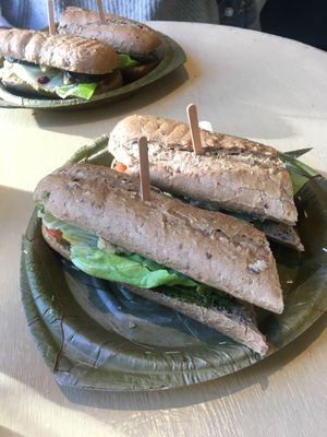 Pesto sandwich  at Gelarto Bistro in Budapest