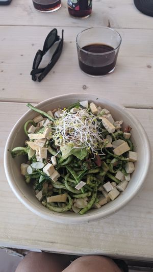 Zucchini Spaghetti at Avocado Mallorca in Mallorca
