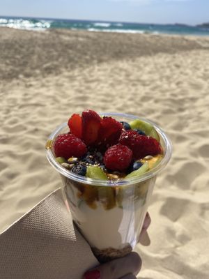 vegan yoghurt bowl   at Avocado Mallorca in Mallorca