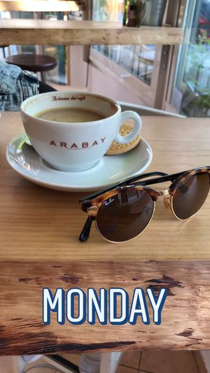 Oat milk latte at Avocado Mallorca in Mallorca