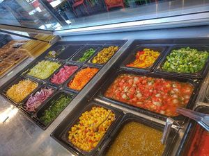 Veggies and salsa at Habanero's in Oromocto