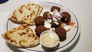 Falafel plate at St Louis Taco and Pita Grill in Ballwin