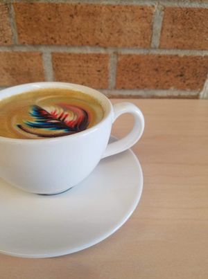 4th of July Latte at Accelerando Coffee House in Omaha