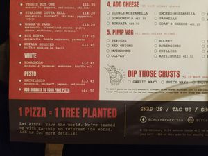 trees at Crust Bros in South East London