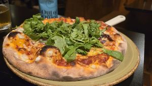 Vegan pugliese at Little Wing Pizzeria in Belfast