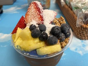 Blue spirulina bowl   at The Sunrise Shack - Honolulu in Honolulu