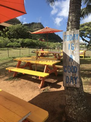 Sitting area at The Sunrise Shack - Hale'iwa in Haleiwa