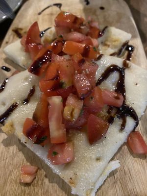 Bruschetta- ask for vegan version   at Basil & Vine in Burpengary