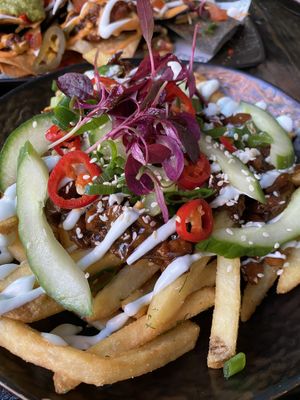 Aromatic “Duck” Loaded Fries   at Church - Temple of Fun in Sheffield